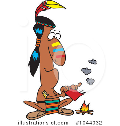 Royalty-Free (RF) Native American Clipart Illustration by toonaday - Stock Sample #1044032