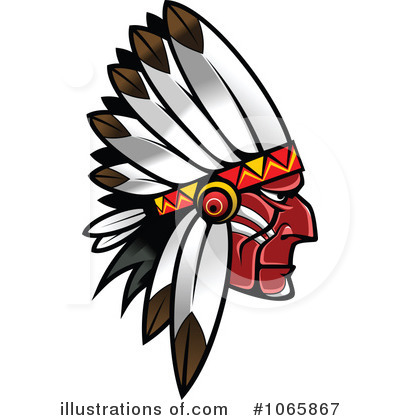 Royalty-Free (RF) Native American Clipart Illustration by Vector Tradition SM - Stock Sample #1065867