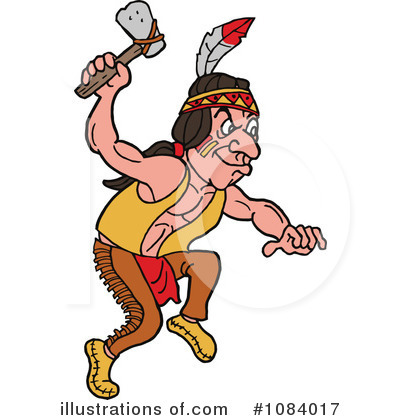 Royalty-Free (RF) Native American Clipart Illustration by LaffToon - Stock Sample #1084017