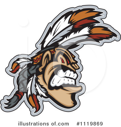 Royalty-Free (RF) Native American Clipart Illustration by Chromaco - Stock Sample #1119869