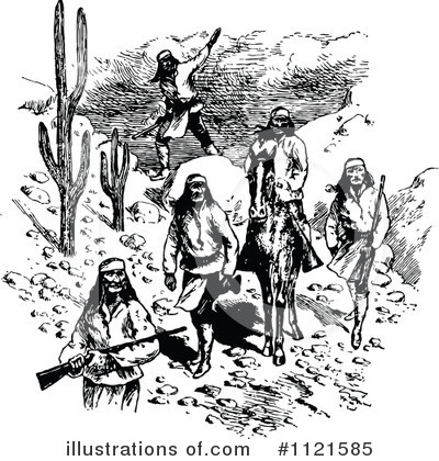Royalty-Free (RF) Native American Clipart Illustration by Prawny Vintage - Stock Sample #1121585