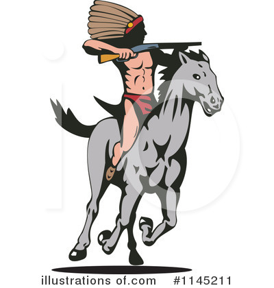 Horseback Clipart #1145211 by patrimonio