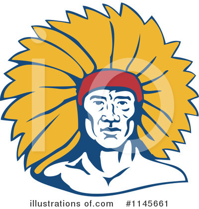 Royalty-Free (RF) Native American Clipart Illustration by patrimonio - Stock Sample #1145661