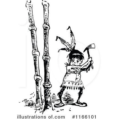 Royalty-Free (RF) Native American Clipart Illustration by Prawny Vintage - Stock Sample #1166101