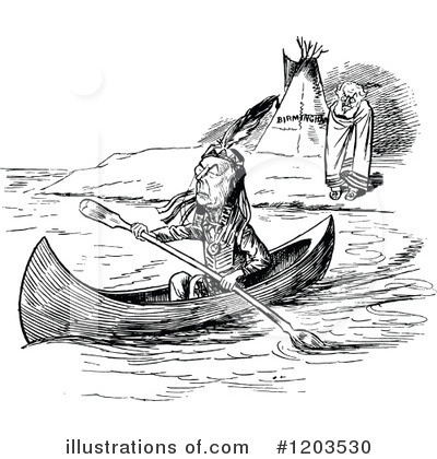 Canoe Clipart #1203530 by Prawny Vintage