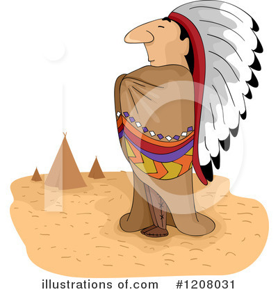 Royalty-Free (RF) Native American Clipart Illustration by BNP Design Studio - Stock Sample #1208031