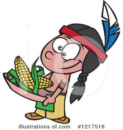 Royalty-Free (RF) Native American Clipart Illustration by toonaday - Stock Sample #1217516