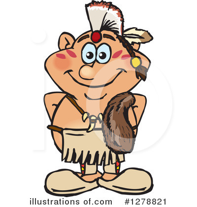Royalty-Free (RF) Native American Clipart Illustration by Dennis Holmes Designs - Stock Sample #1278821