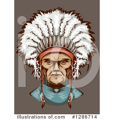 Royalty-Free (RF) Native American Clipart Illustration by BNP Design Studio - Stock Sample #1286714