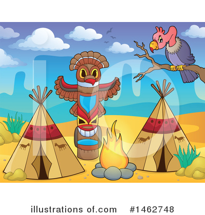 Royalty-Free (RF) Native American Clipart Illustration by visekart - Stock Sample #1462748
