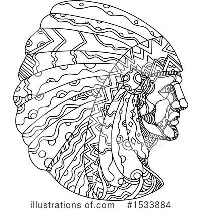 Royalty-Free (RF) Native American Clipart Illustration by patrimonio - Stock Sample #1533884
