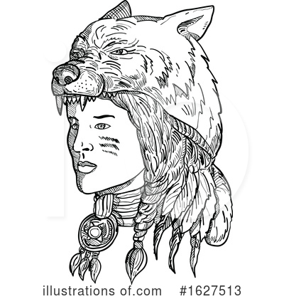 Royalty-Free (RF) Native American Clipart Illustration by patrimonio - Stock Sample #1627513