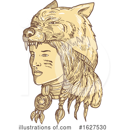Native American Indian Clipart #1627530 by patrimonio