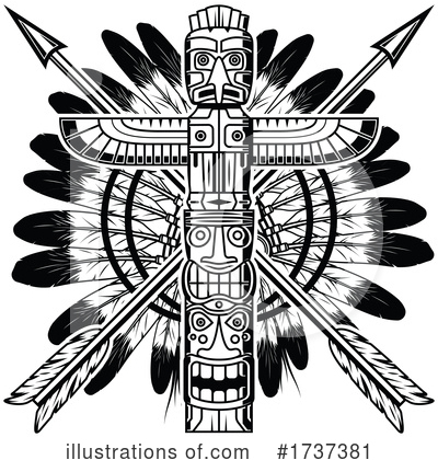 Royalty-Free (RF) Native American Clipart Illustration by Vector Tradition SM - Stock Sample #1737381