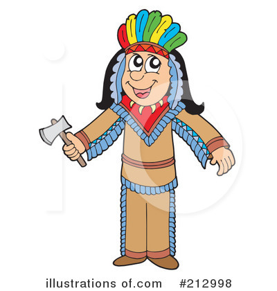 Royalty-Free (RF) Native American Clipart Illustration by visekart - Stock Sample #212998
