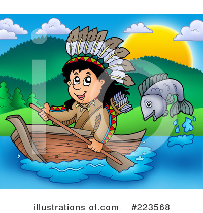 Royalty-Free (RF) Native American Clipart Illustration by visekart - Stock Sample #223568