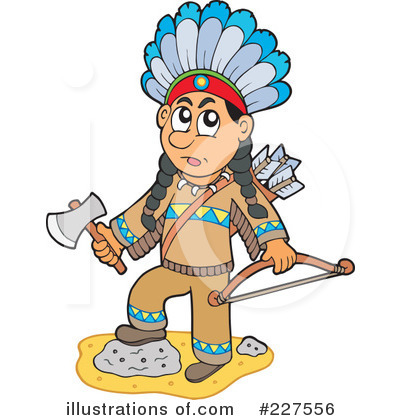 Royalty-Free (RF) Native American Clipart Illustration by visekart - Stock Sample #227556