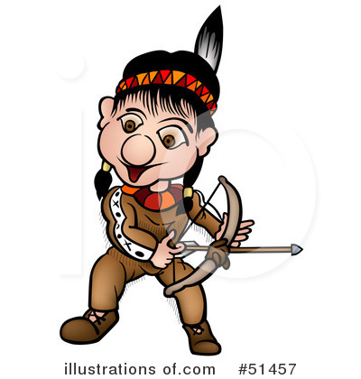 Royalty-Free (RF) Native American Clipart Illustration by dero - Stock Sample #51457