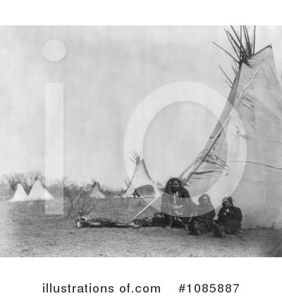 Royalty-Free (RF) Native Americans Clipart Illustration by JVPD - Stock Sample #1085887