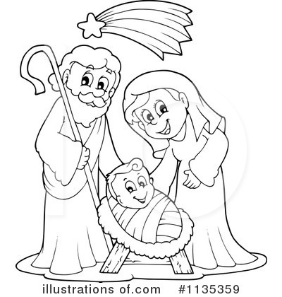 Nativity Scene Clipart #1135359 by visekart