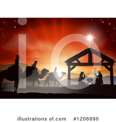 Royalty-Free (RF) Nativity Clipart Illustration by AtStockIllustration - Stock Sample #1206890