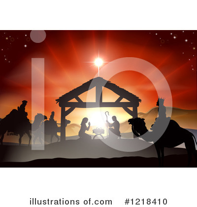 Royalty-Free (RF) Nativity Clipart Illustration by AtStockIllustration - Stock Sample #1218410