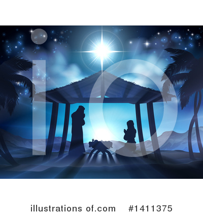 Royalty-Free (RF) Nativity Clipart Illustration by AtStockIllustration - Stock Sample #1411375