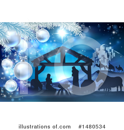 Royalty-Free (RF) Nativity Clipart Illustration by AtStockIllustration - Stock Sample #1480534