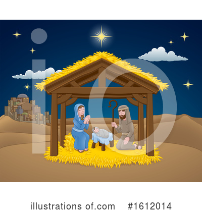 Royalty-Free (RF) Nativity Clipart Illustration by AtStockIllustration - Stock Sample #1612014