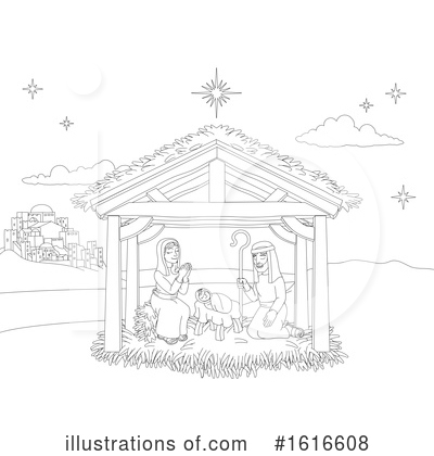Royalty-Free (RF) Nativity Clipart Illustration by AtStockIllustration - Stock Sample #1616608