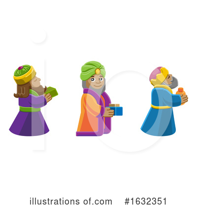 Wise Men Clipart #1632351 by AtStockIllustration
