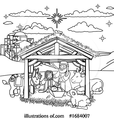 Royalty-Free (RF) Nativity Clipart Illustration by AtStockIllustration - Stock Sample #1684007