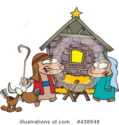Royalty-Free (RF) Nativity Clipart Illustration by toonaday - Stock Sample #438948