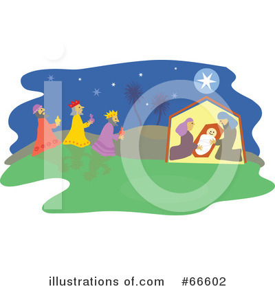 Royalty-Free (RF) Nativity Scene Clipart Illustration by Prawny - Stock Sample #66602