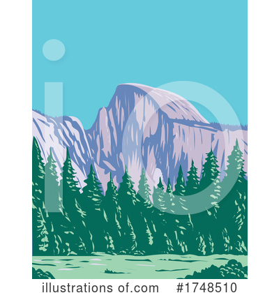 Yosemite Clipart #1748510 by patrimonio