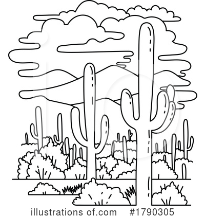 Saguaro Clipart #1790305 by patrimonio