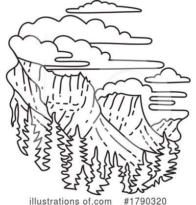 Rocky Mountains Clipart #1790320 by patrimonio