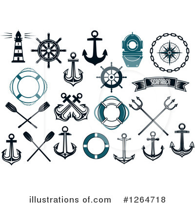 Royalty-Free (RF) Nautical Clipart Illustration by Vector Tradition SM - Stock Sample #1264718