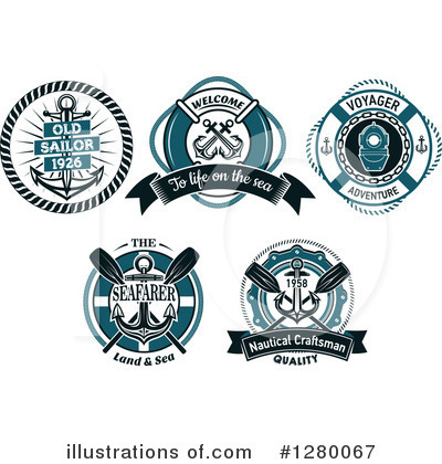 Royalty-Free (RF) Nautical Clipart Illustration by Vector Tradition SM - Stock Sample #1280067