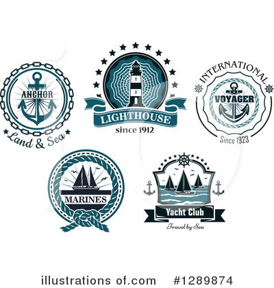 Royalty-Free (RF) Nautical Clipart Illustration by Vector Tradition SM - Stock Sample #1289874