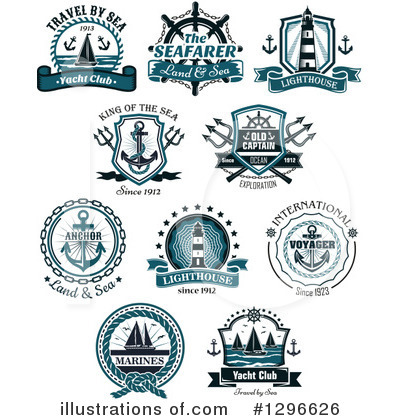 Royalty-Free (RF) Nautical Clipart Illustration by Vector Tradition SM - Stock Sample #1296626