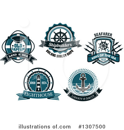 Royalty-Free (RF) Nautical Clipart Illustration by Vector Tradition SM - Stock Sample #1307500