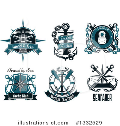 Royalty-Free (RF) Nautical Clipart Illustration by Vector Tradition SM - Stock Sample #1332529