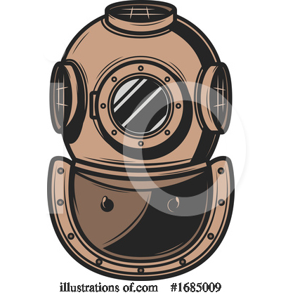 Diving Helmet Clipart #1685009 by Vector Tradition SM
