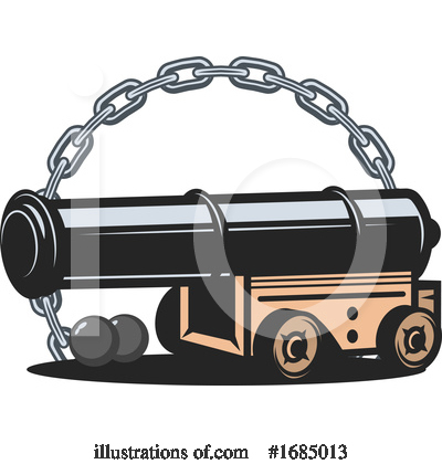 Cannon Clipart #1685013 by Vector Tradition SM