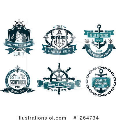 Royalty-Free (RF) Nauticaul Clipart Illustration by Vector Tradition SM - Stock Sample #1264734