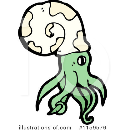 Royalty-Free (RF) Nautilus Clipart Illustration by lineartestpilot - Stock Sample #1159576
