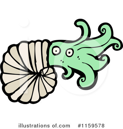 Royalty-Free (RF) Nautilus Clipart Illustration by lineartestpilot - Stock Sample #1159578
