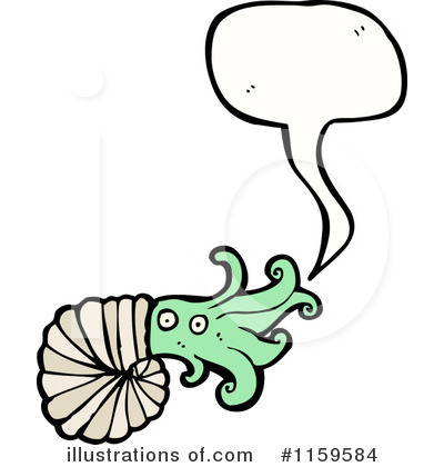 Royalty-Free (RF) Nautilus Clipart Illustration by lineartestpilot - Stock Sample #1159584