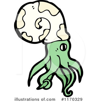 Royalty-Free (RF) Nautilus Clipart Illustration by lineartestpilot - Stock Sample #1170329